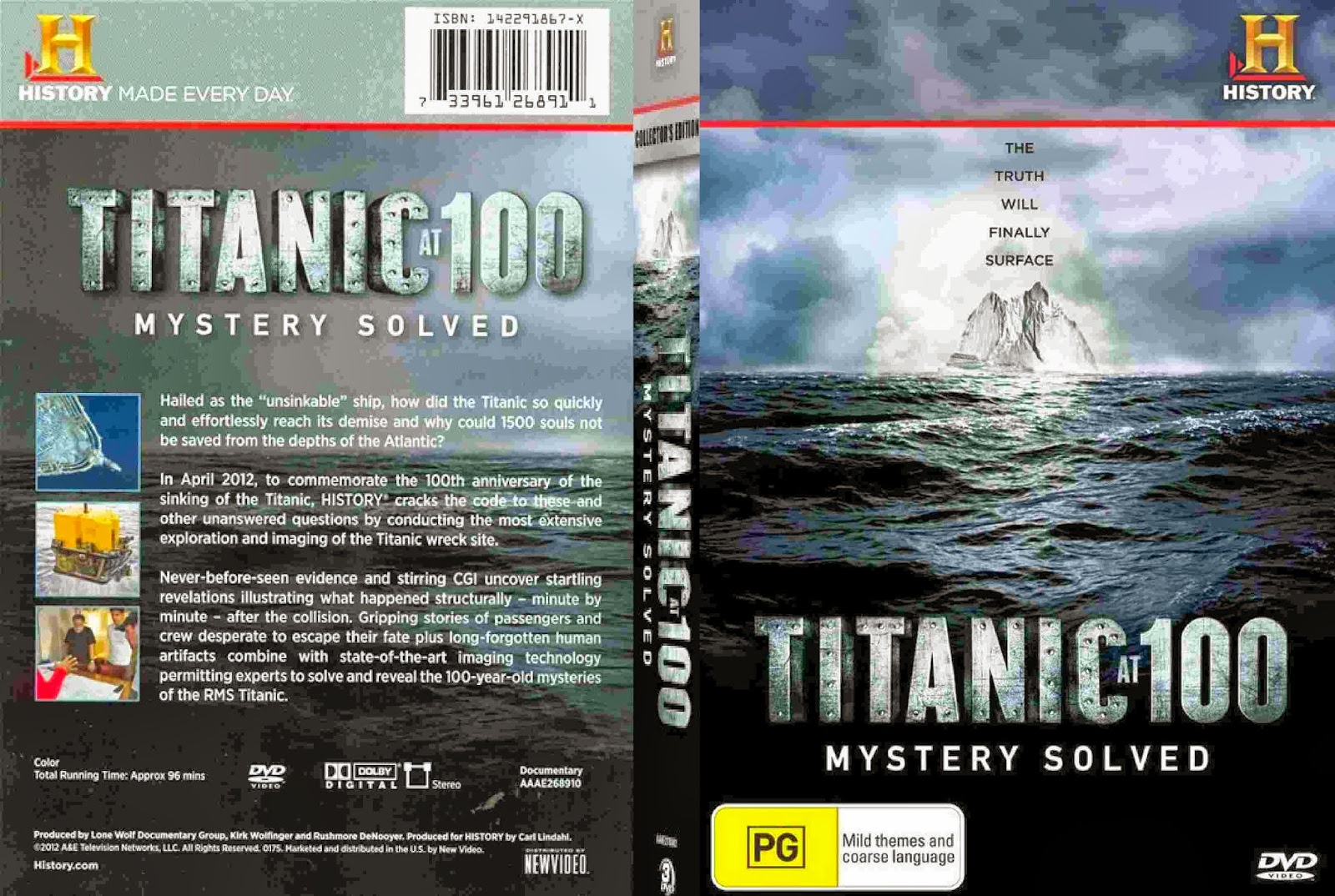 Titanic Mystery Solved Dvd Labe...